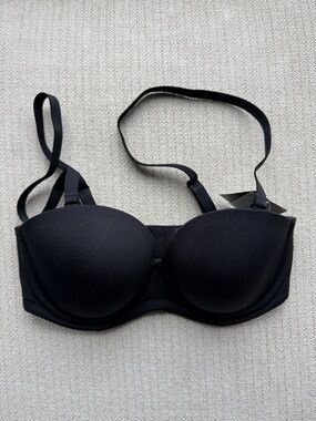 Wacoal Black Strapless Convertible Push-Up Bra